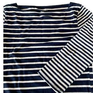 Merona Striped 3/4 Sleeve Tee  XS